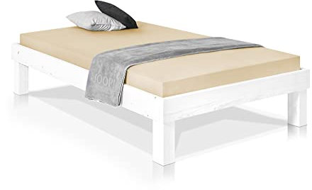 moebel-eins Pumba Massivholzbett ohne Kopfteil, Material Massivholz, Fichte