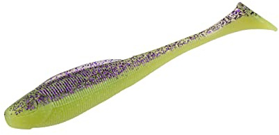 ZECK - Angelköder, Kunstköder, Gummifisch - BA Sexy Swimmer | 8cm - Purple Chartreuse | 9 STK.