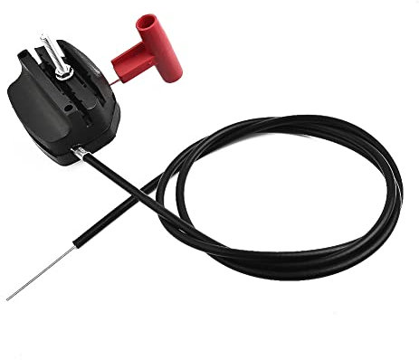 142cm 56 pouces alliage levier de starter tondeuse à gazon interrupteur de câble d'accélérateur levier de commande Kit de poignée for tondeuse à gazon Accessoires pour outils électriques de jardin