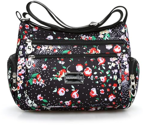 Flower cloth shoulder bag for women Crossbody Bags dumpling bag outdoor leisure large capacity women's bag (Little Flower)
