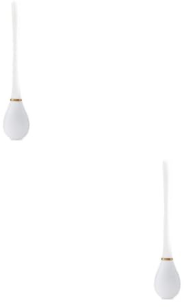 2 Pezzi Scopini Per Wc in Silicone Con Supporto Da Parete, Scopino Bagno Wc Manico Lungo E Setole Flessibili, Set Di Spazzole Per Pulizia Del Bagno