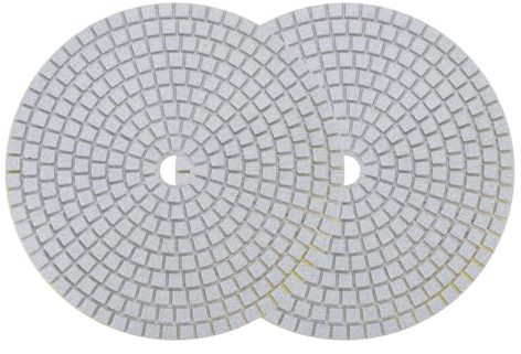 sourcing map Diamond Polishing Pad 7-Inch 100 Grits Wet/Dry Grinding for Stone Concrete Marble Countertop Floor 2pcs