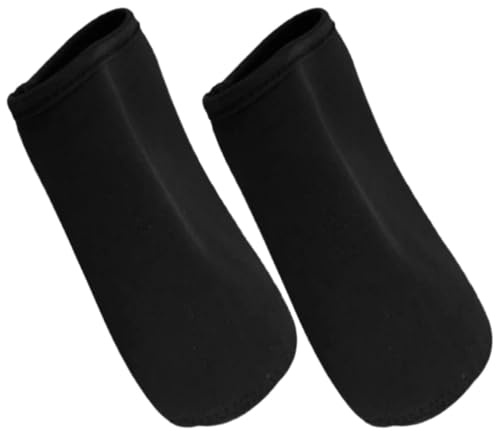 BESTonZON 2 Stück Glashülsen Für Hydrokulturgläser Leichte Abdeckungen Keimglas-Schutzhüllen Für Keimgläser Gläser Mit Breiter Öffnung (8 Cm Schwarz)