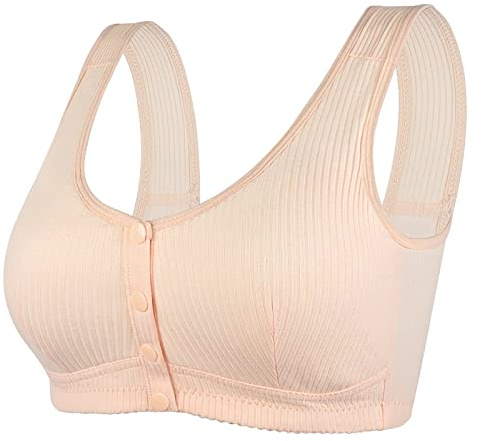 NaLatia Femme Soutien Gorge Post Operatoire Sport Fermeture Devant sans Armature Brassiere Yoga (01 C, 48)
