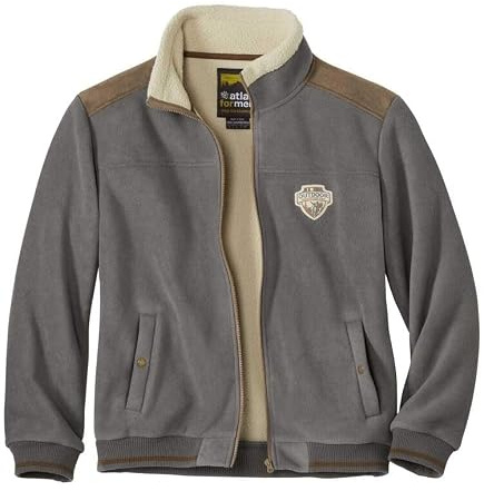 Atlas For Men Gefütterte Fleecejacke M-5XL Sherpa-Futter