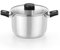 MONIX OLLA ELITE INOX M240222/ 22CM/ 5L/ ACERO INOXIDABLE/ APTA PARA INDUCCIÓN