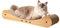 Nekosan Kratzbrett Katzen, 70CM groß Katzenkratzbett, Katzen Kratzmöbel Lounge für Katzen, Kratzpappe, Groß