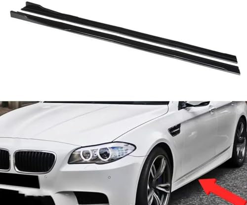 DLHFC Auto-Seitenschweller für BMW F10 5 Series 535i 528i M Sport 2011-2016, Seitenschweller-Verlängerung, Rocker-Panel-Splitter, Styling-Zubehör,Carbon Fiber Look