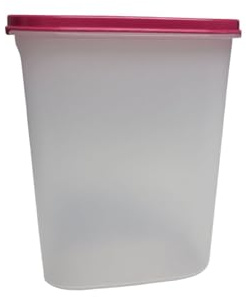 Tupperware Eidgenosse Quadratisch Rund Kompaktbehälter Vorrat Modular Kühlschrank System rot (pink 2,3 Liter)