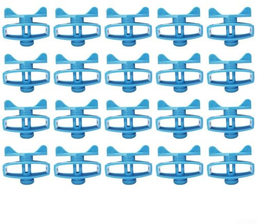 Solución de tensión eficiente Tensor de valla de alambre para líneas de lavado y cuerdas, compacto y fácil de transportar (azul)