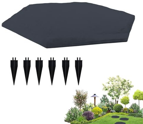 Pierres De Pas pour Le Jardin - Décoration de Sol Extérieur - Lot de Dalles de Jardin avec Piquets pour Chemins Terrasse Piscine Aire de Jeux Extérieur