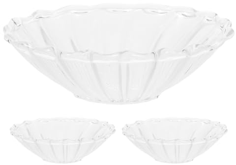 IMIKEYA 3pezzi Raccoglitore di Cera per Candele in Vetro Raccoglitore di Cera Goccia per Candele Piatto di Vetro per Decorativo in Vassoio