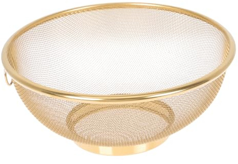 Zerodeko Colador de Malla Fina de Acero Inoxidable Cesta Metálica Resistente para Filtrar Agua y Escurrir Verduras Pasta y Frutas Cocina