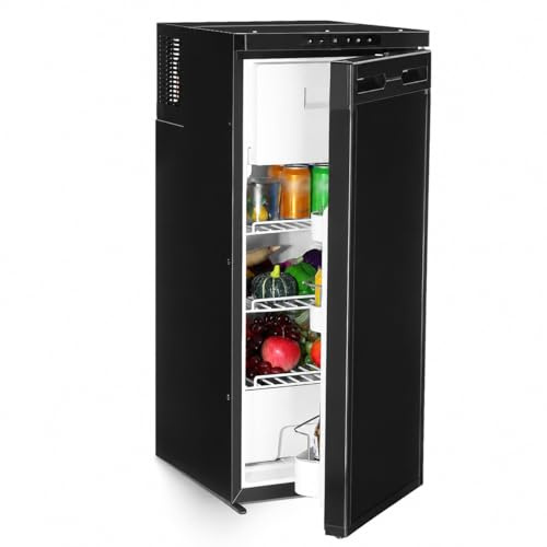 GEARPASS 90L Kompressor Kühlbox, Wohnmobil Kühlschrank mit APP-Steuerung & LED-Display, 12V/24V DC & EU-Stecker AC, Kompressor Kühlschrank für Camper, Wohnmobil, Boot, LKW, Auto, Reisen