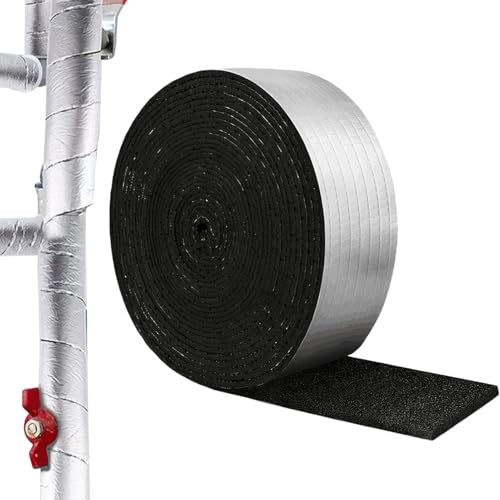 Envoltura de aislamiento para tuberías, autoadhesiva, gruesa, cinta aislante, función de protección de múltiples ubicaciones para patio, granja, camino, entrada, patio, césped, mantenimiento del hogar