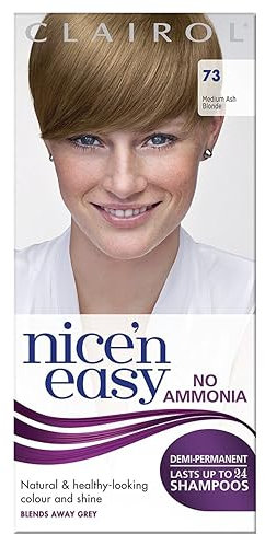 Clairol Nice'n Easy No Ammonia Hair Dye, 73 Ash Blonde, 1 Count (Pack of 1)