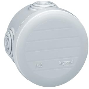 092003 Boîte de dérivation ronde Plexo Ø70mm hauteur 45mm - 4 entrées - blanc RAL 9010 Legrand