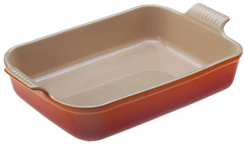 LE CREUSET Stoneware Deep Rectangular Dish, 31 cm, Volcanic
