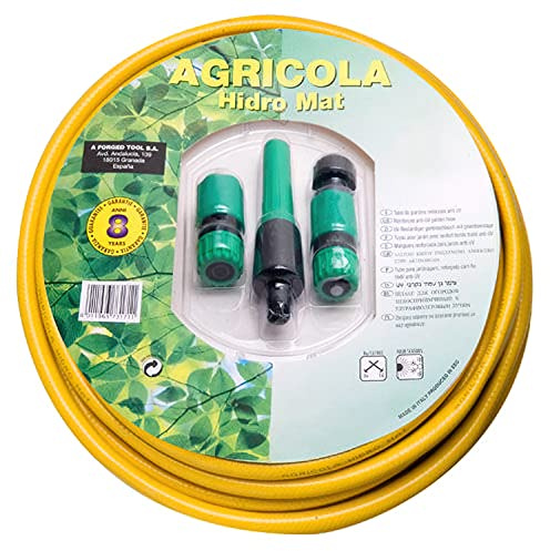 Manguera Jardin Hidro Mat Ø 15 mm. - 5/8 Rollo 25 Metros Con Accesorios