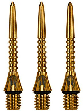 Darttip Steel (3 Stk.) Titanium Pro Grip gold 26 mm
