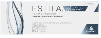 Estila Neolid 15 ml - Crema reparadora para el cuidado del párpado y el contorno de ojos - Crema hidratante y descongestionante - La rosa mosqueta tiene propiedades atenuantes de cicatrices