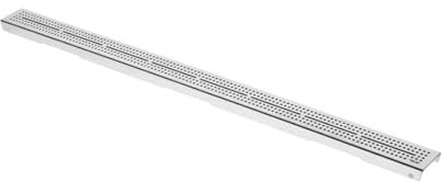Designrost TECEdrainline quadratum für gerade Duschrinnen, 6009, 900mm, Ausführung: gebürstet