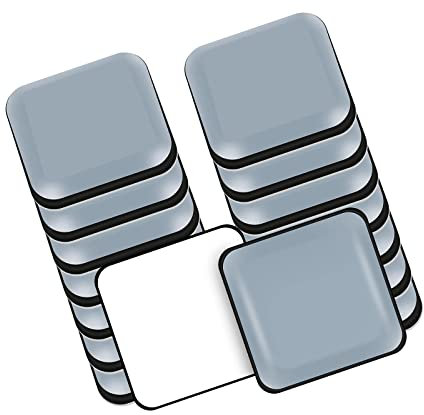 MYSUNBAR Möbelgleiter, 16 Stück PTFE Quadrat Selbstklebende Möbelschieber, Möbel Bewegen Pads zum Bewegen Schwerer Möbel