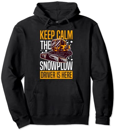 Snow Plow Tractor Machine Truck Shovel Driver Snowplough Pullover Hoodie
