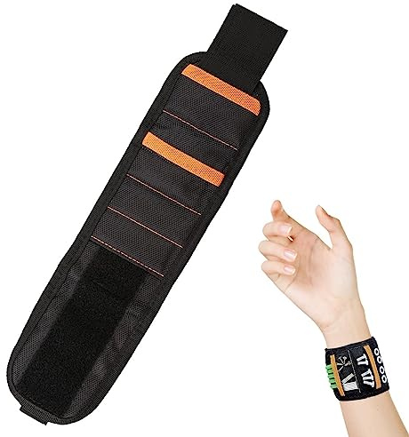 Jagowa Magnetisches Armband, Werkzeug, Gürtel, Strumpffüller, Haltewerkzeuge, Schrauben, Nägel, personalisierte Geschenke für Männer, Werkzeuge, Heimwerker, Geschenke