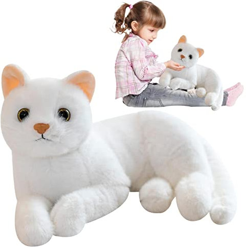 Eastuy Katze Kuscheltier Plüschtier Stofftier Mit Realistischem Design - Weiche Stofftierpuppe Spielzeug Geschenk Für Kinder (30c)