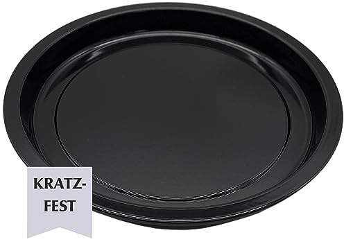 NAKOA Pizzablech rund 32 cm für Backofen & Grill aus natürlichen Rohstoffen mit hervorragender Antihaftwirkung I Kratzfeste Pizzaform I Pizzablech bis 400 Grad I MADE IN GERMANY aus robustem Emaille