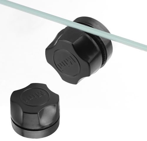 FINELYCR 2 Stück Mini Aquarium Scheibenreiniger Magnet, 38 mm Aquarium Glasreinigungsmagnet, Aquarium Magnet Scheibenreiniger, für Glasaquarien mit Einer Dicke von 3 mm bis 6 mm