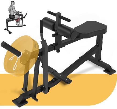 Calf Raise Machine Home Gym: Seated Calf Raise Adjustable Workout Equipment, Leg Raise Exercise Machine, Plate Loaded Black
