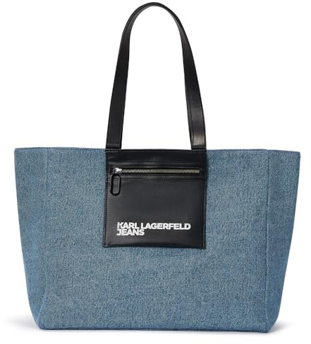Karl Lagerfeld Jeans Damen Pocket Shopper Blue Denim One size