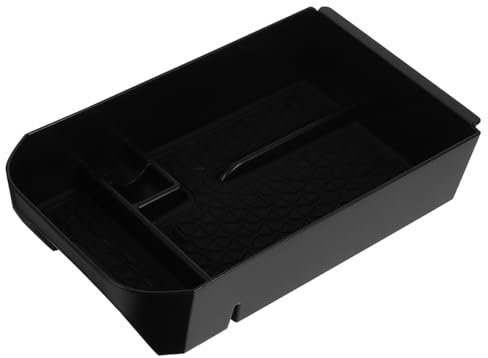 BUGUUYO Auto Armaturenbrett Organizer Ablagefach Aufbewahrungsbox Mittelkonsole Mehrfach Fächer Fahrzeugeinsatz Robust Schwarz Kompakt Für Schlüssel Brillen Münzen