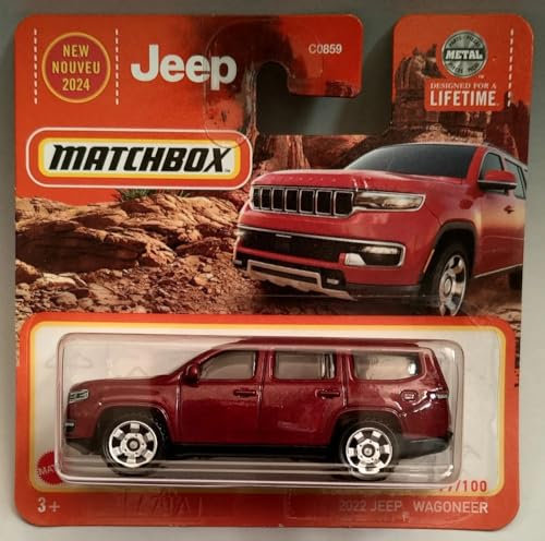 Kauf und Spar Jeep Wagoneer [Metalflake Velvet Red] rot 97/100 - Auto - Spielzeugfahrzeug - Erwachsene, Toy-Fans - 11 x 11 x 4 cm - 1 Stück - Handbetrieb
