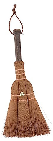 OUNONA 1pezzi Mini Scopa di Naturale per Pulizia Casa Scopa Pratica Corda di Sospensione Leggera e Duratura