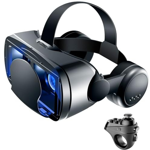 Gafas 3D de Realidad Virtual, Gafas VR, 3D VR Gafas de Realidad Virtual, Gafas 3D VR para Smartphone, Compatible 4.7-7.2 Inch' Smartphone Amplia compatibilidad por Android/iOS(A)