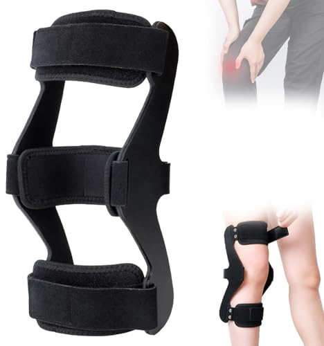 Knee Support Brace,Knee Hyperextension Immobilizer Brace With Adjustable Straps, Worn In 10 Seconds For Hemiplegic Abduction Fixation(L)