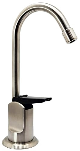 Westbrass D203-NL-07 6 Touch-Flo Style Pure Cold Water Dispenser Faucet, 1 Pack, Satin Nickel