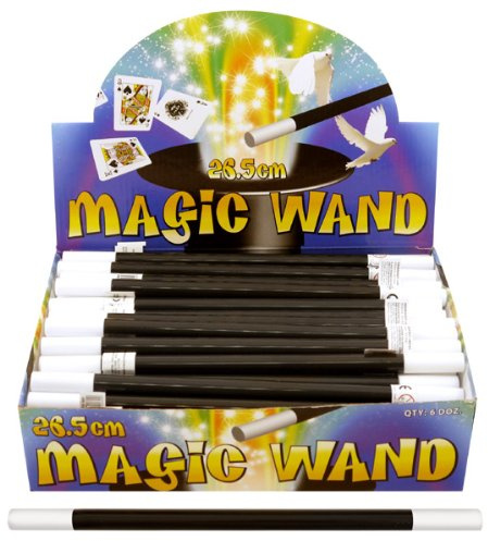 6 Magic Wands 26.5cm / Gift Favours / Tricks Childrens Kids Party Bag Fillers