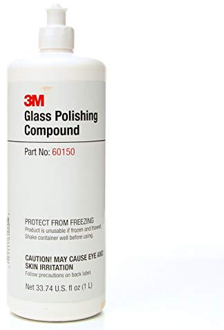 3M Glass Polishing Compound 60150, 1L Capacity, White (Pack of 1)