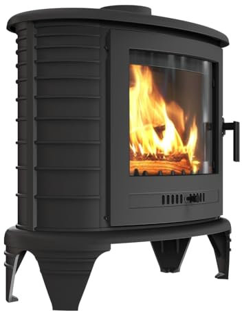 KRATKI Stufa a legna in ghisa KOZA K8 9kW Ø150mm | Gamma di potenza 5-11kW | Stufa economica ECO-DESIGN | Stufe Retro & Vintage | Stufe Svedesi | Scandinave | Classe energetica A