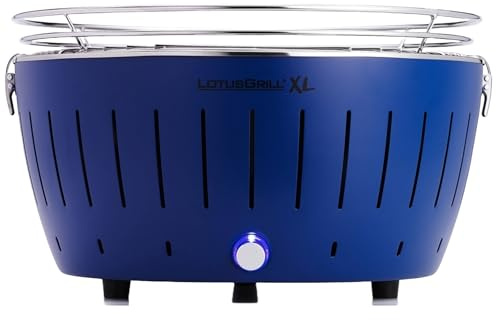 LotusGrill G-TB-435- Barbacoa de carbón sin humo XL, color azu
