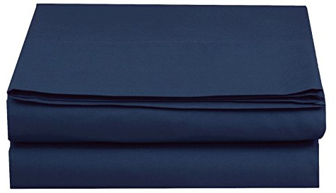Luxury Fitted Sheet on Amazon Elegant Comfort Wrinkle-Free 1500 Premier Hotel Quality 1-Piece Fitted Sheet, Twin/Twin XL Size, Navy Blue