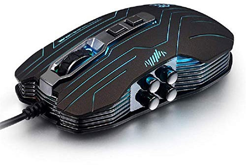 Mouse da gioco Gaming Mice Mouse da gioco a vibrazione cablata con ottica USB 9D a LED a 3200 DPI LED a 7 colori