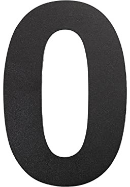 nanlyiau Numeri civici Nero matt numero civico acciaio inox flottant 6in0 | Altezza 15,3cm Per porta Cassetta postale Esterno Resistente alla corrosione Acciaio inox 304