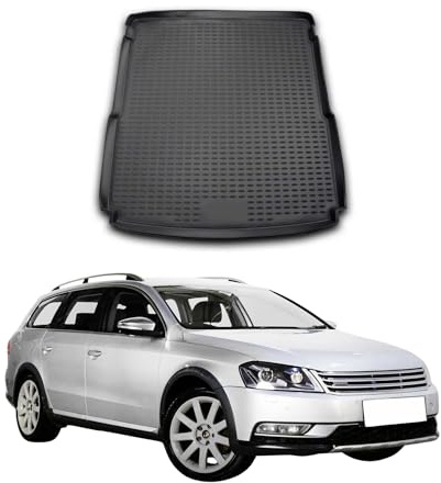 OMAC Kofferraumwanne für VW Passat B7 Variant Alltrack 2010-2015 | Kofferraummatte, Laderaumwanne, Allwetter, fahrzeugspezifisches Produkt, Antirutsch, 3D-Passform, wasserdicht