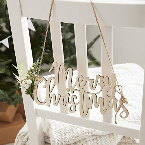 Winterdorf Merry Christmas Schild 27 x 11cm
