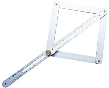 NUOBESTY Metal Angle Divider Miter Angle Measuring Ruler Corner Angle Finder Measurement Tool for Woodworking Flooring Tile